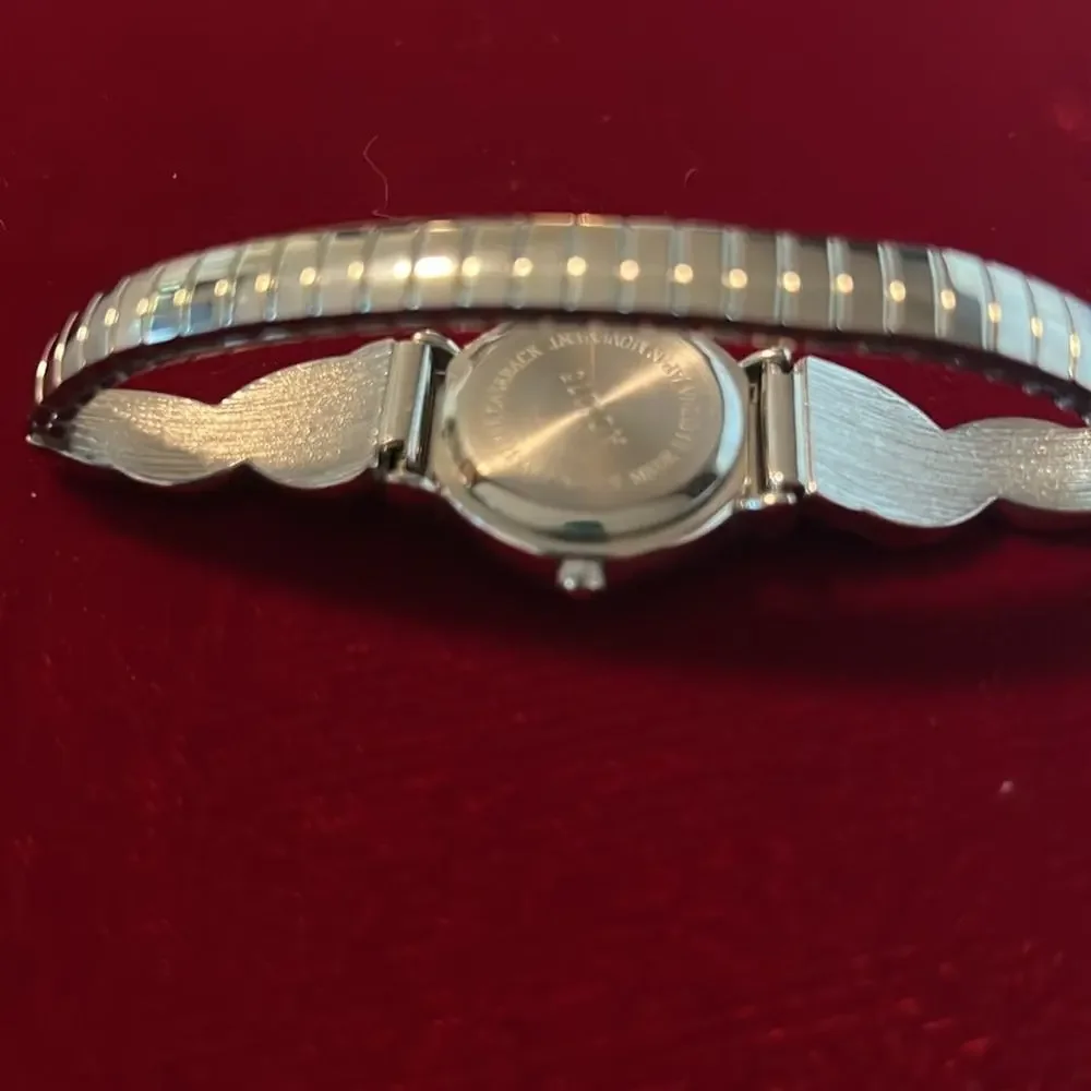 Vintage Mother Of Pearl Silver Gossip Watch